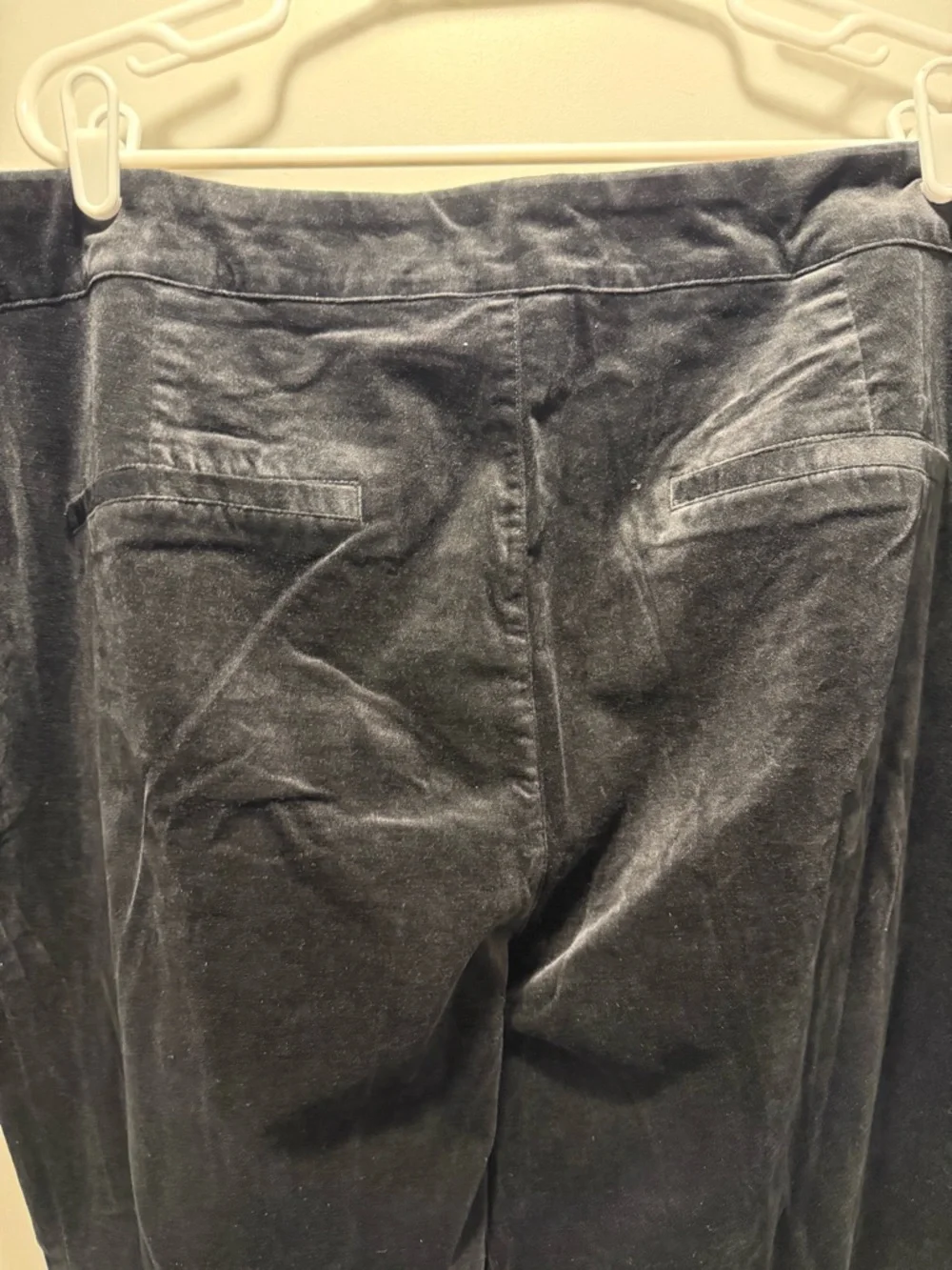 DG2 by Diane Gilman Black Velvet Pull-On Straight-Leg Pants - Picture 5 of 8
